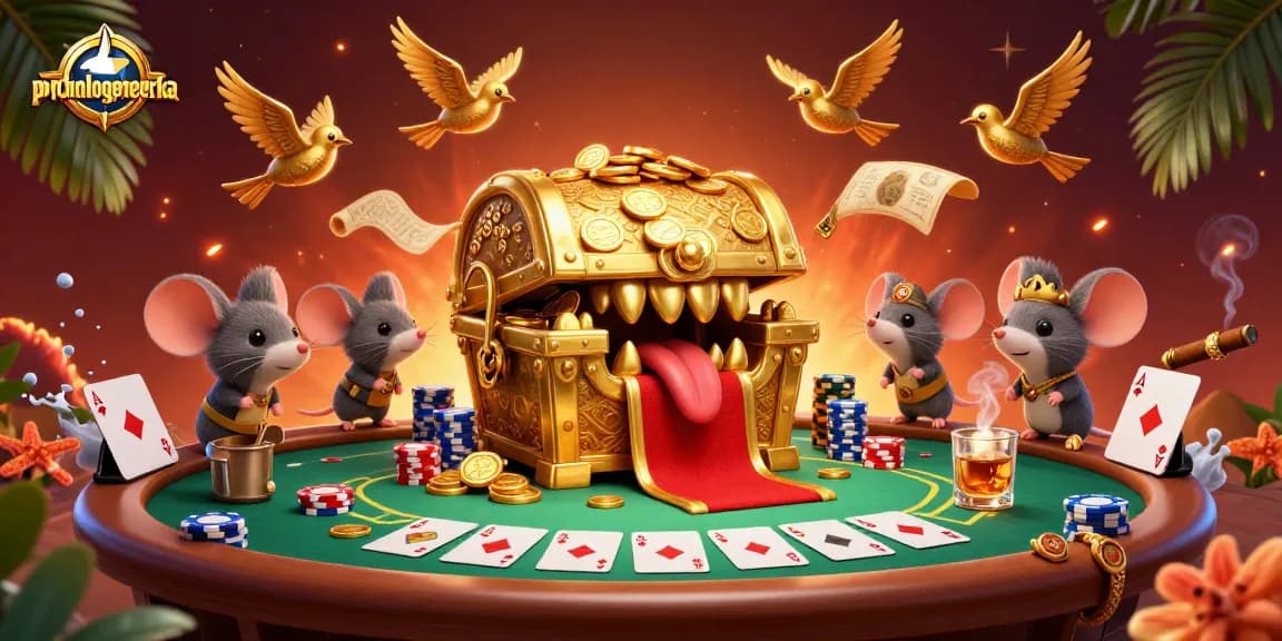 Spelers genieten van spannende casinospellen bij psychologeneureka, met goud en pokerchips.