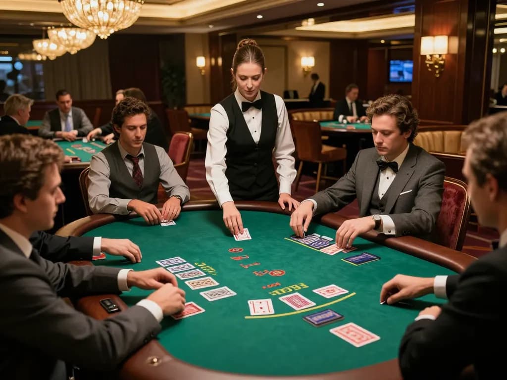 79king winning hand revealed at blackjack table in upscale casino