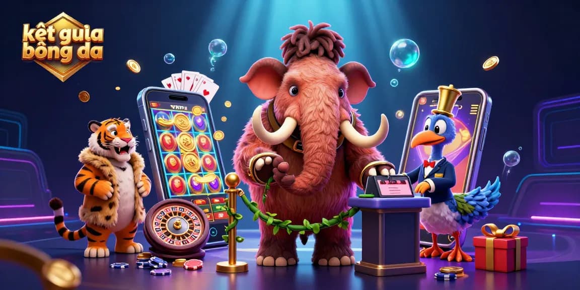 Engaging dynamic scene featuring kết quả bóng đá with a mammoth bouncer checking IDs, a saber-tooth VIP, and gaming elements.
