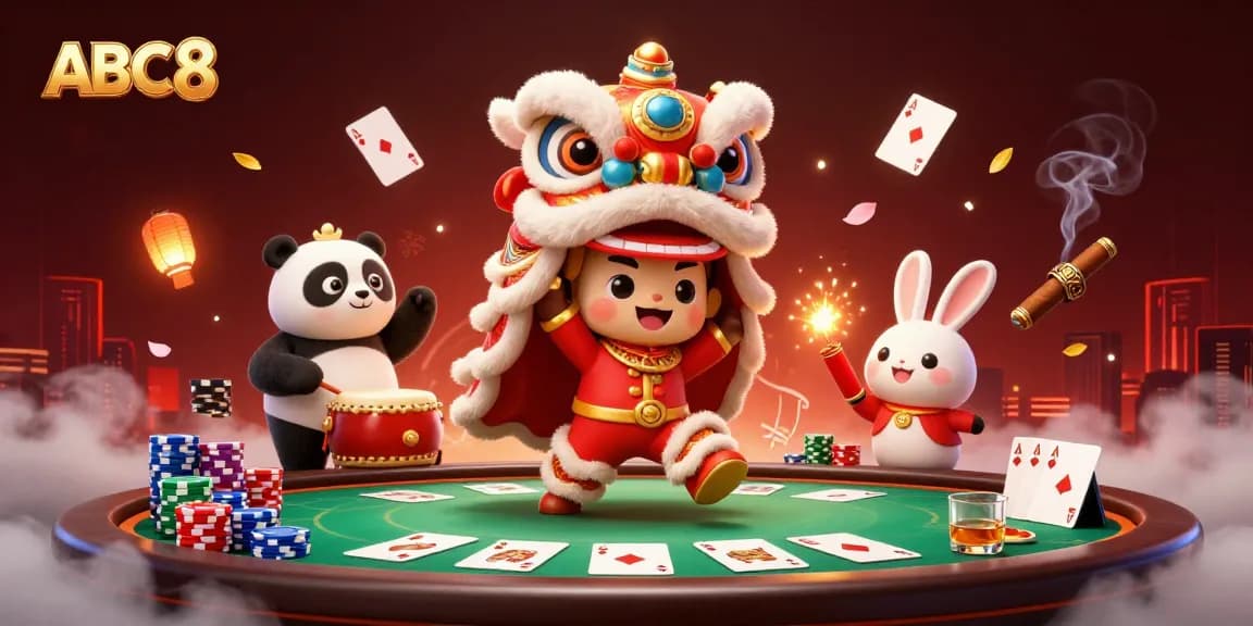 Experience the vibrant world of ABC8 with dynamic gaming elements and colorful characters, all in one thrilling 3D scene.