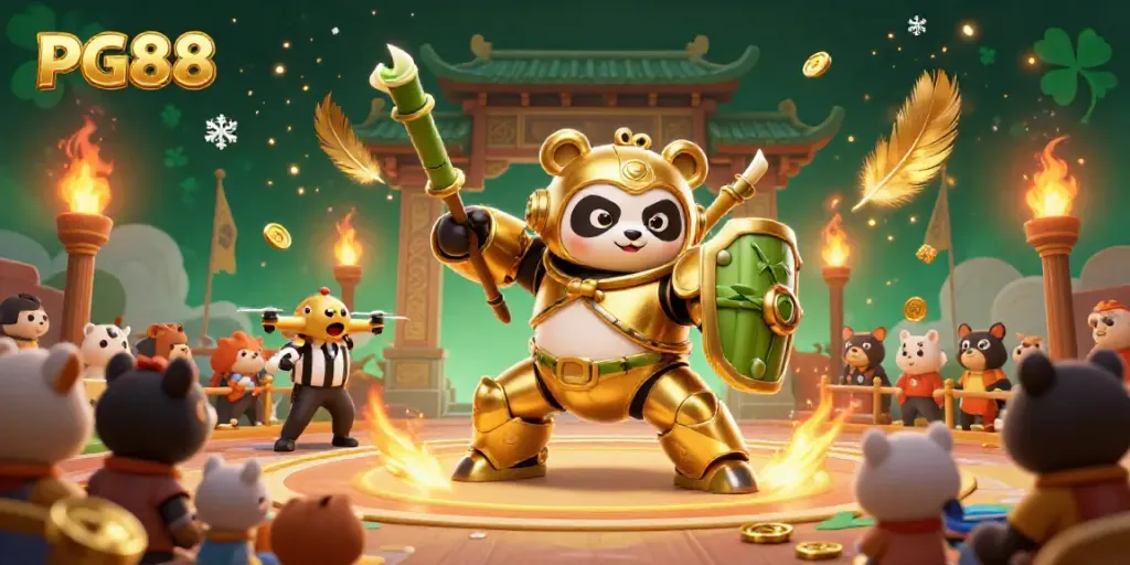 Engage in top-tier betting experiences with PG88 in a vibrant 3D casino illustration.