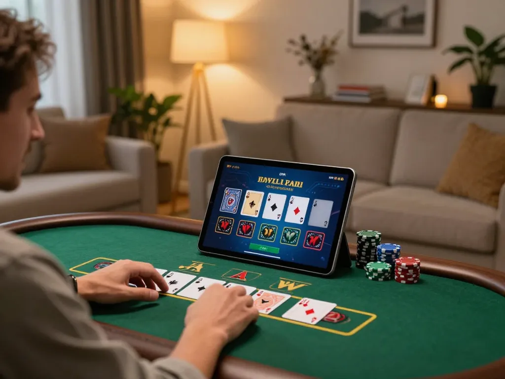 Lu88 online gaming setup with exciting live blackjack action on tablet