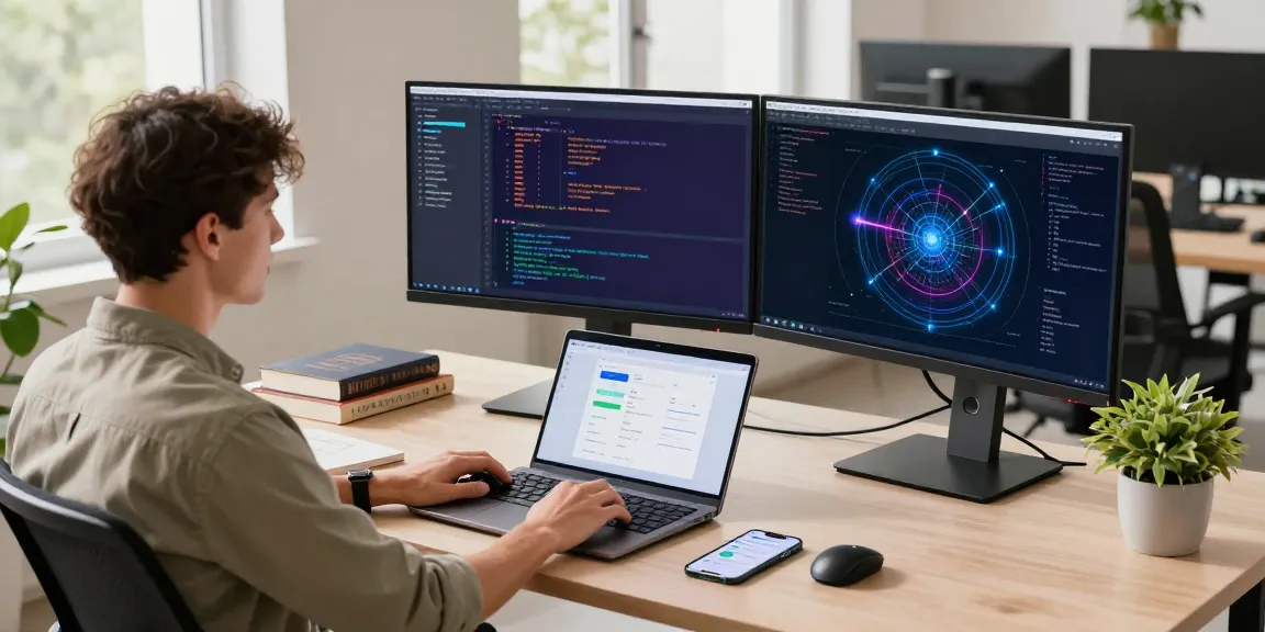 快连 application interface on a modern workspace desk showcasing productivity and innovative tech solutions.