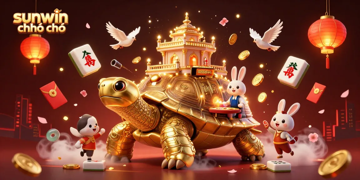 Experience the thrill at sunwin chính chủ with a giant tortoise casino, vibrant coins, 3D games, and exciting dealers!