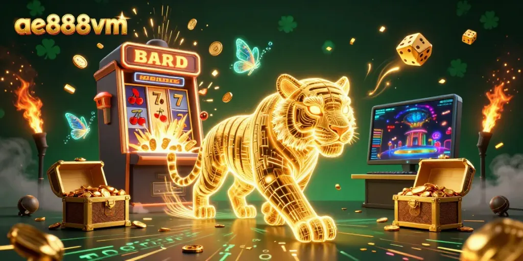 Experience the excitement at ae888vm with an energetic digital casino scene full of thrilling games.