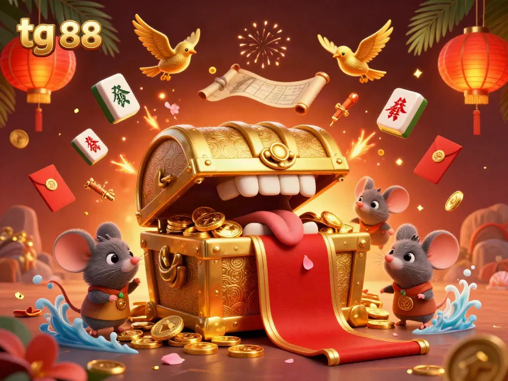 Experience thrilling gameplay at tg 88 with a 3D treasure chest full of exciting casino rewards.
