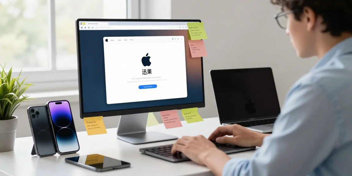 迅果 Apple批量处理软件的专业工作空间，展示设备与应用界面。