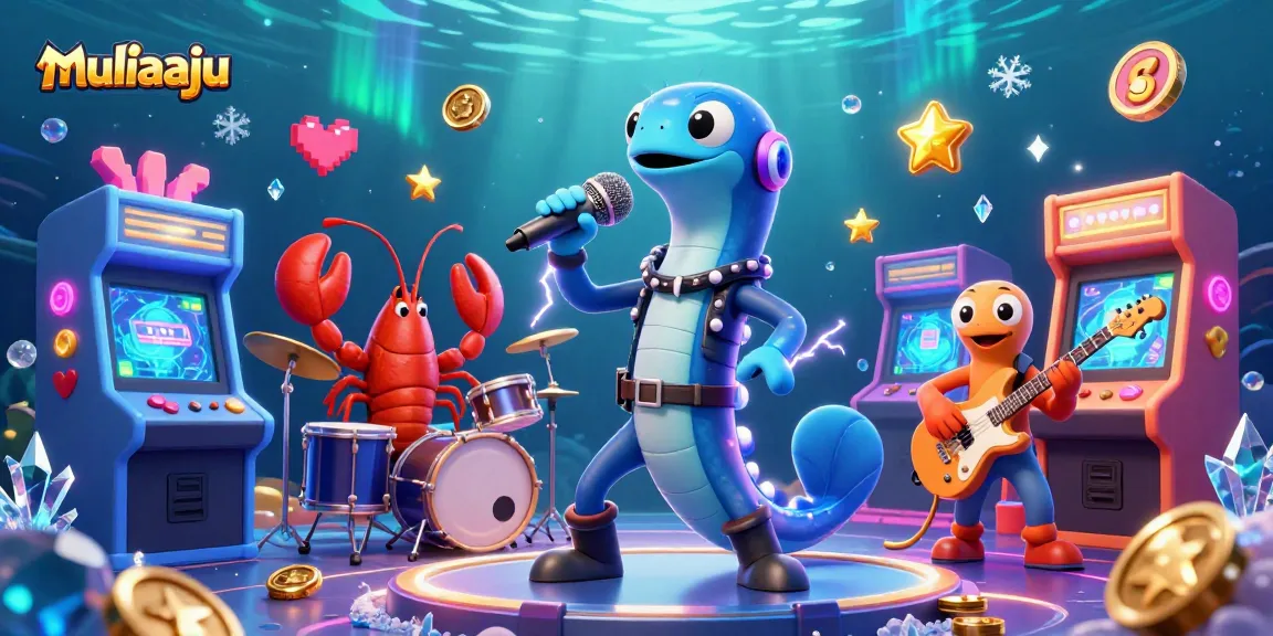 Join the fun at muliaaju's underwater casino with electrifying performances and vibrant game elements!