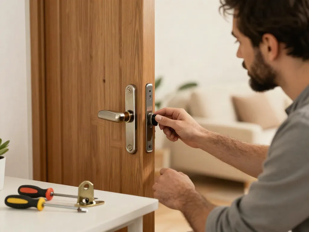 Veiligheidsslot vervangen Arnhem door een ervaren slotenmaker in een huiselijke omgeving, met aandacht voor detail en klanttevredenheid.