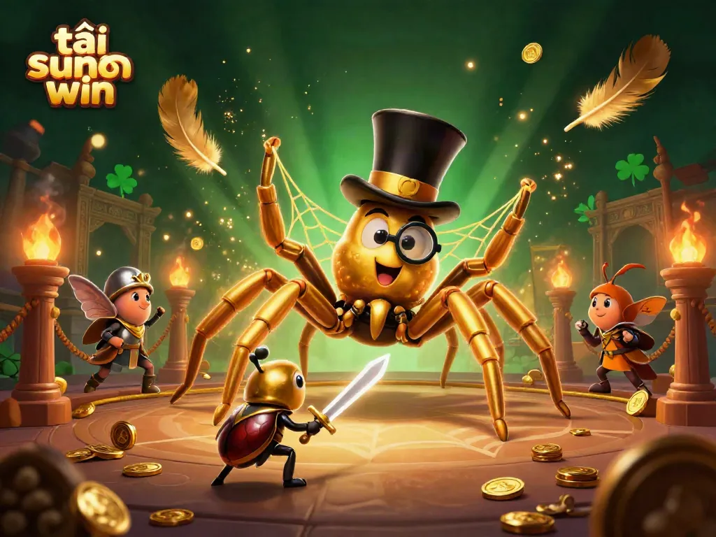 Engage in online gaming adventures with tải sun win, showcasing delightful 3D characters and vibrant thematic elements.