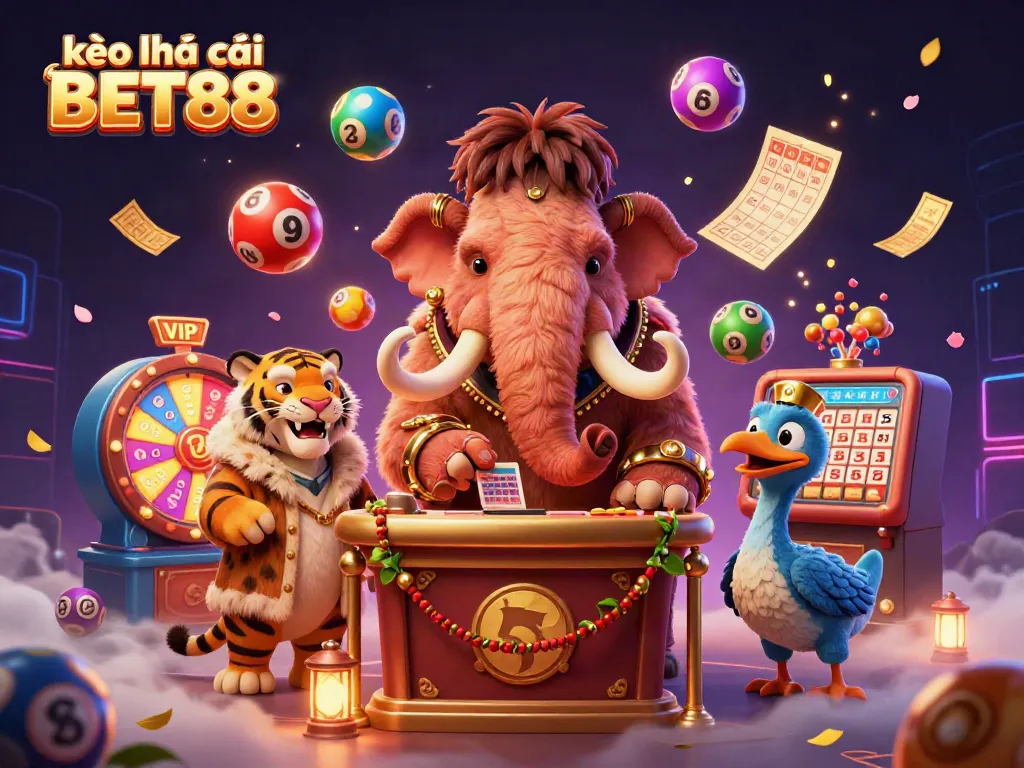 Experience the vibrant world of kèo nhà cái BET88 with a bouncer, VIP guest, and doorman in this lively casino scene.