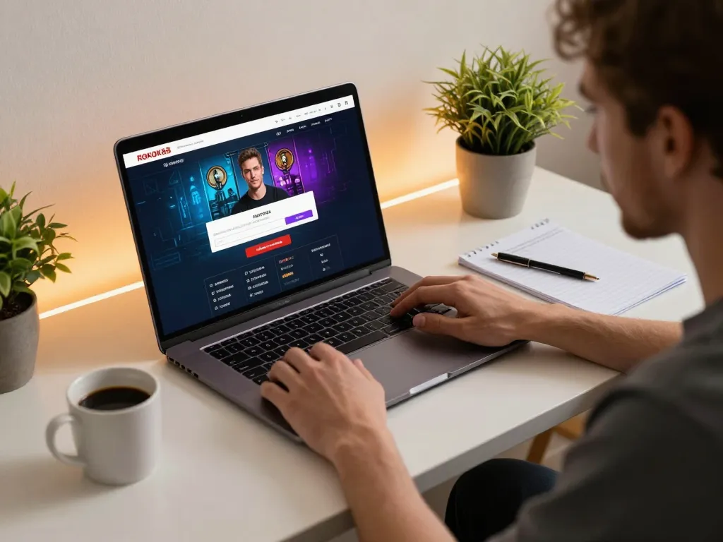 Terlibat dalam permainan online dengan login ROKOK88 slot, pengguna fokus pada strategi di tengah pengaturan yang nyaman