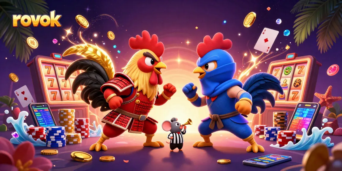 Engage with rokok slots featuring dynamic roosters and sparkling casino elements.