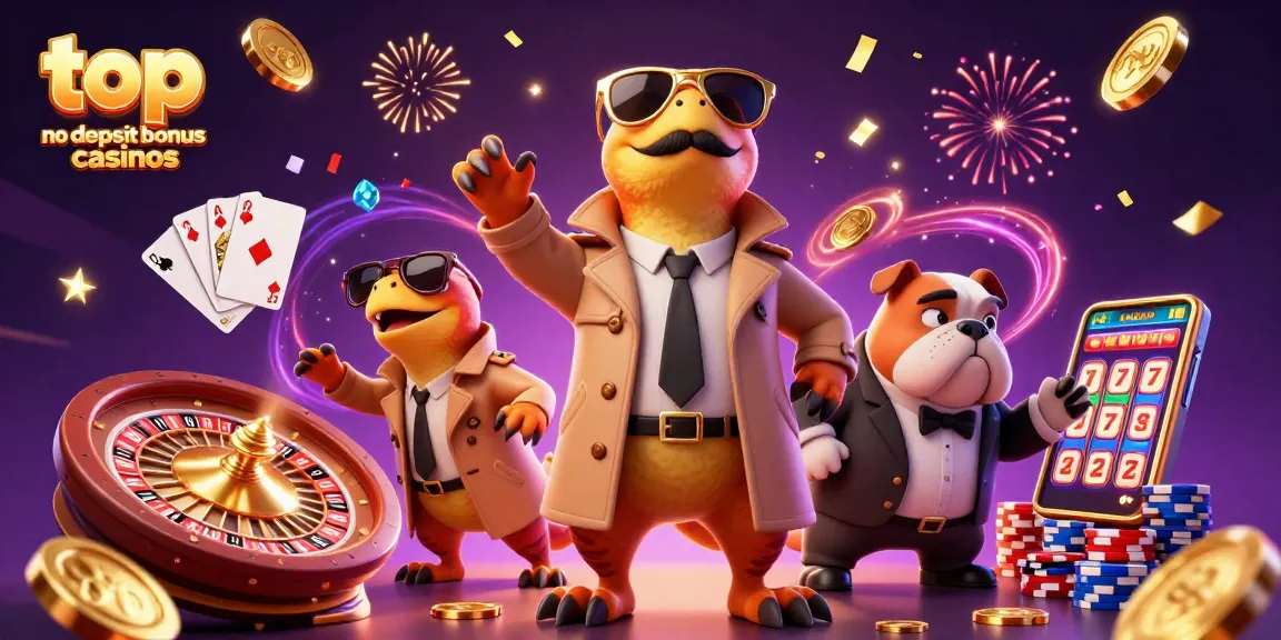 Experience the excitement of top no deposit bonus casinos with raptors and stunning casino elements.