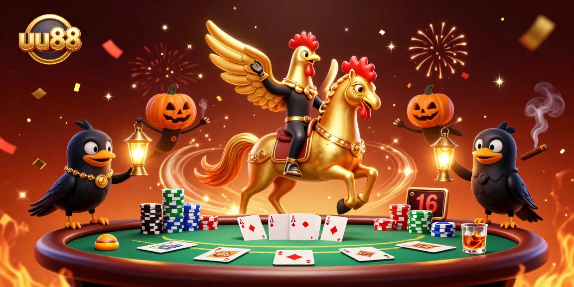 Experience the thrill of uu88 in a lively casino scene with animated characters and vibrant game elements.