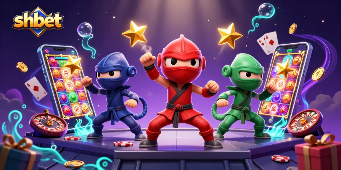 Engage with shbet's dynamic casino world featuring ninja chameleons in action with exciting gaming elements.