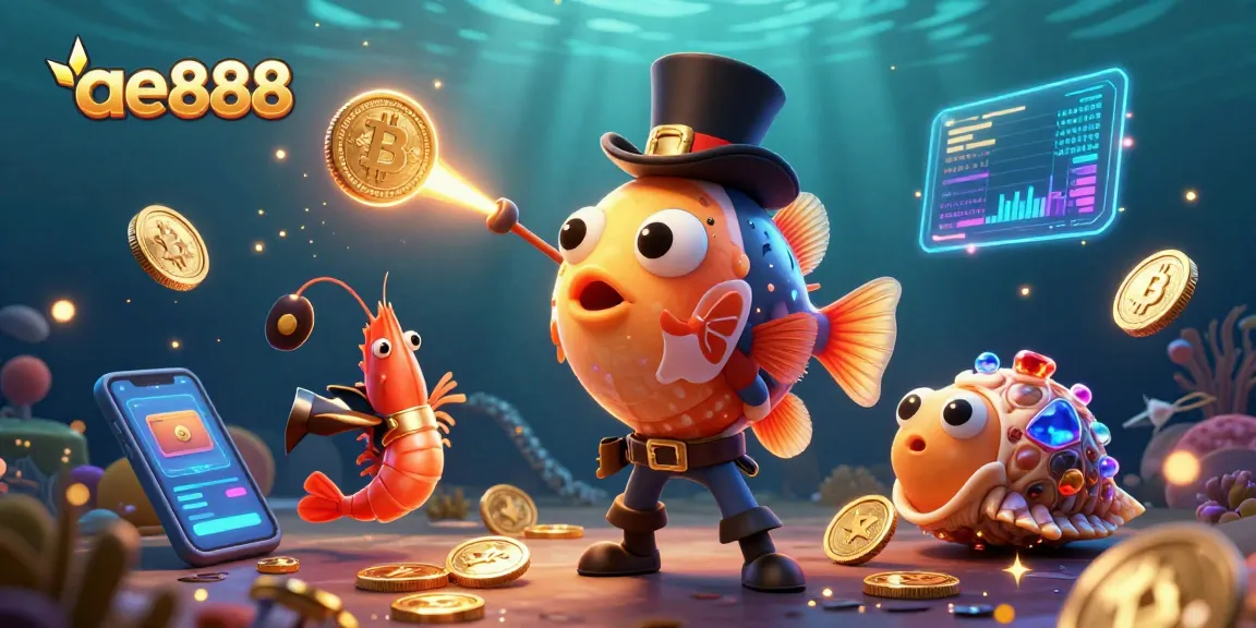 Experience high-stakes action with ae888, featuring illuminated sea creatures and crypto elements in an exciting underwater scene.