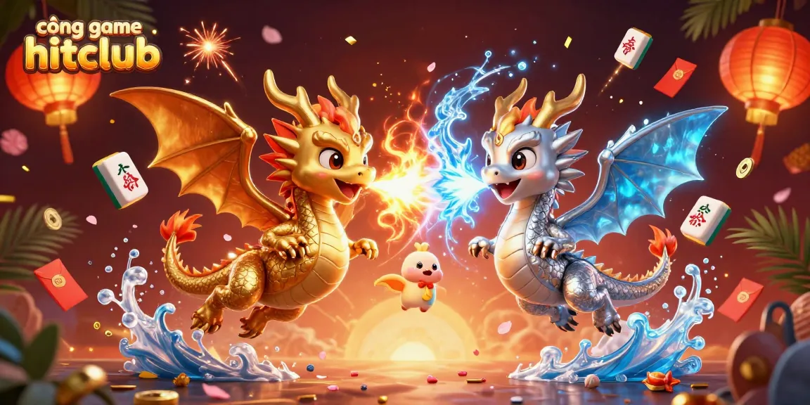 Experience thrilling entertainment at cổng game hitclub with dragons and vibrant casino elements