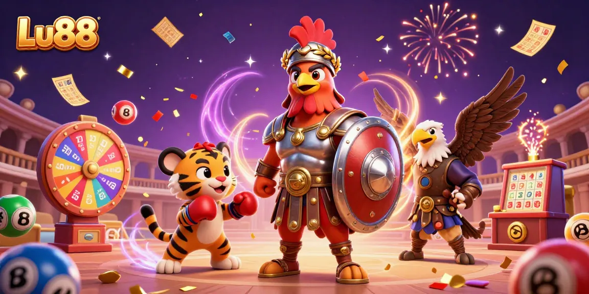 Experience thrilling gaming with Lu88's vibrant lottery scene, featuring dynamic casino elements.